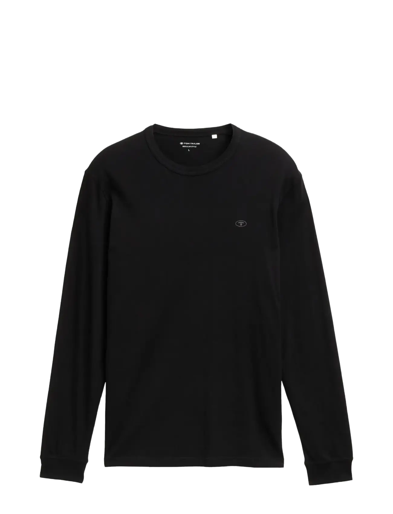 Tom Tailor basic longsleeve - T-Shirts - BLACK / black