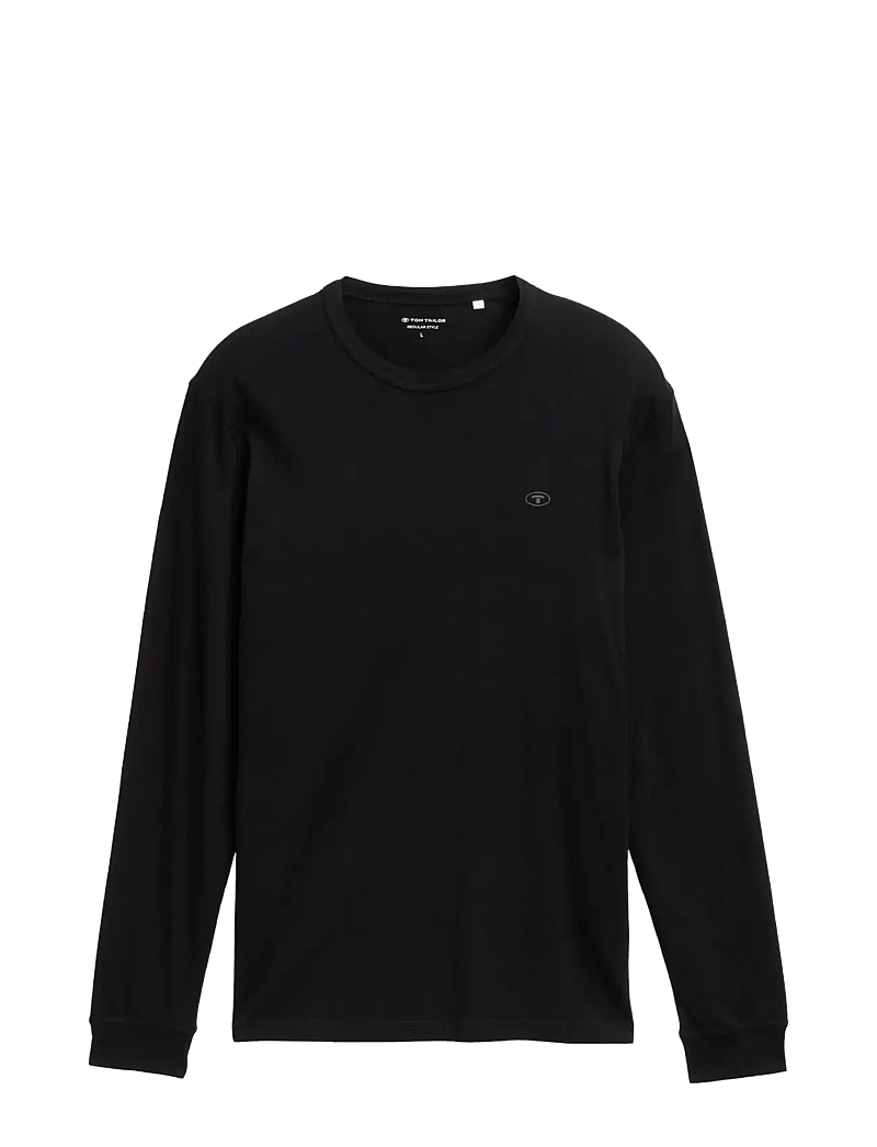 Tom Tailor - basic longsleeve - black - 1
