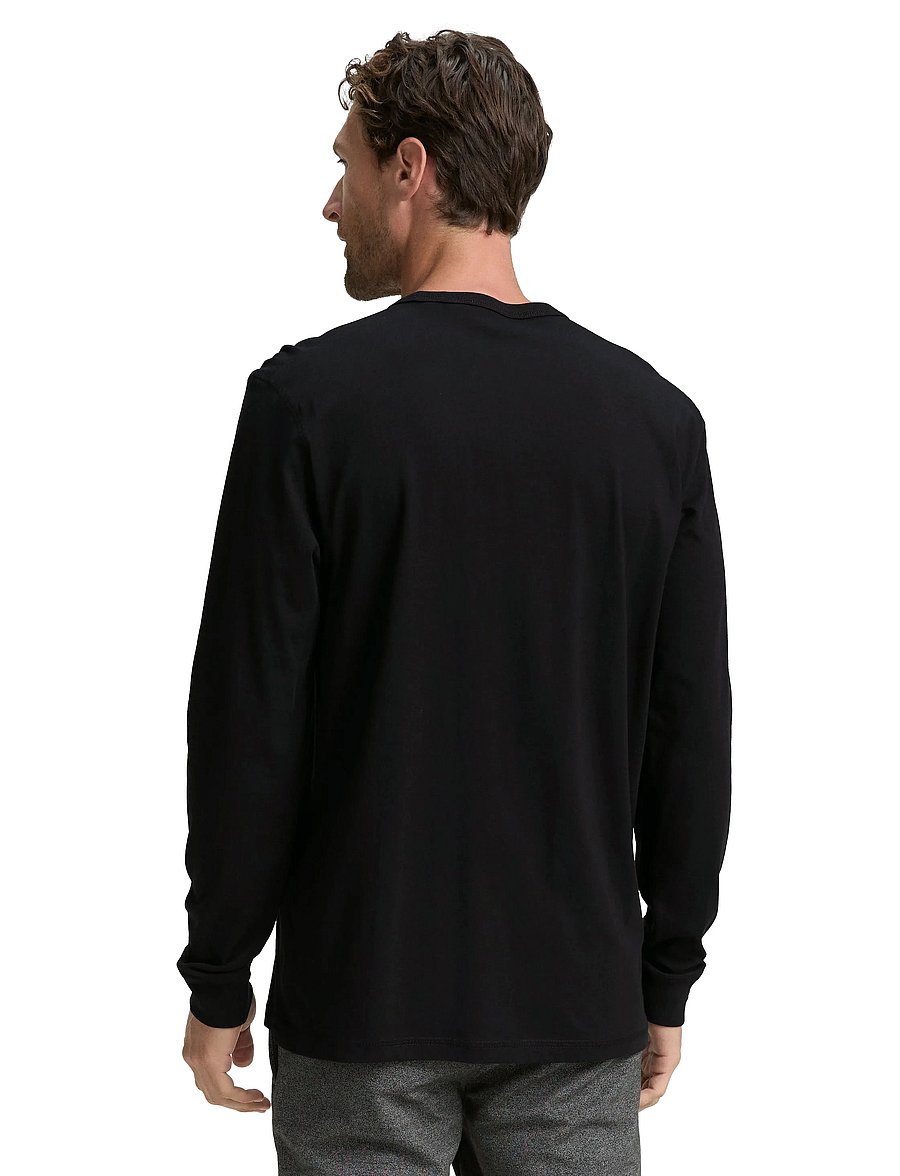 Tom Tailor - basic longsleeve - långärmade t-shirts - black - 2