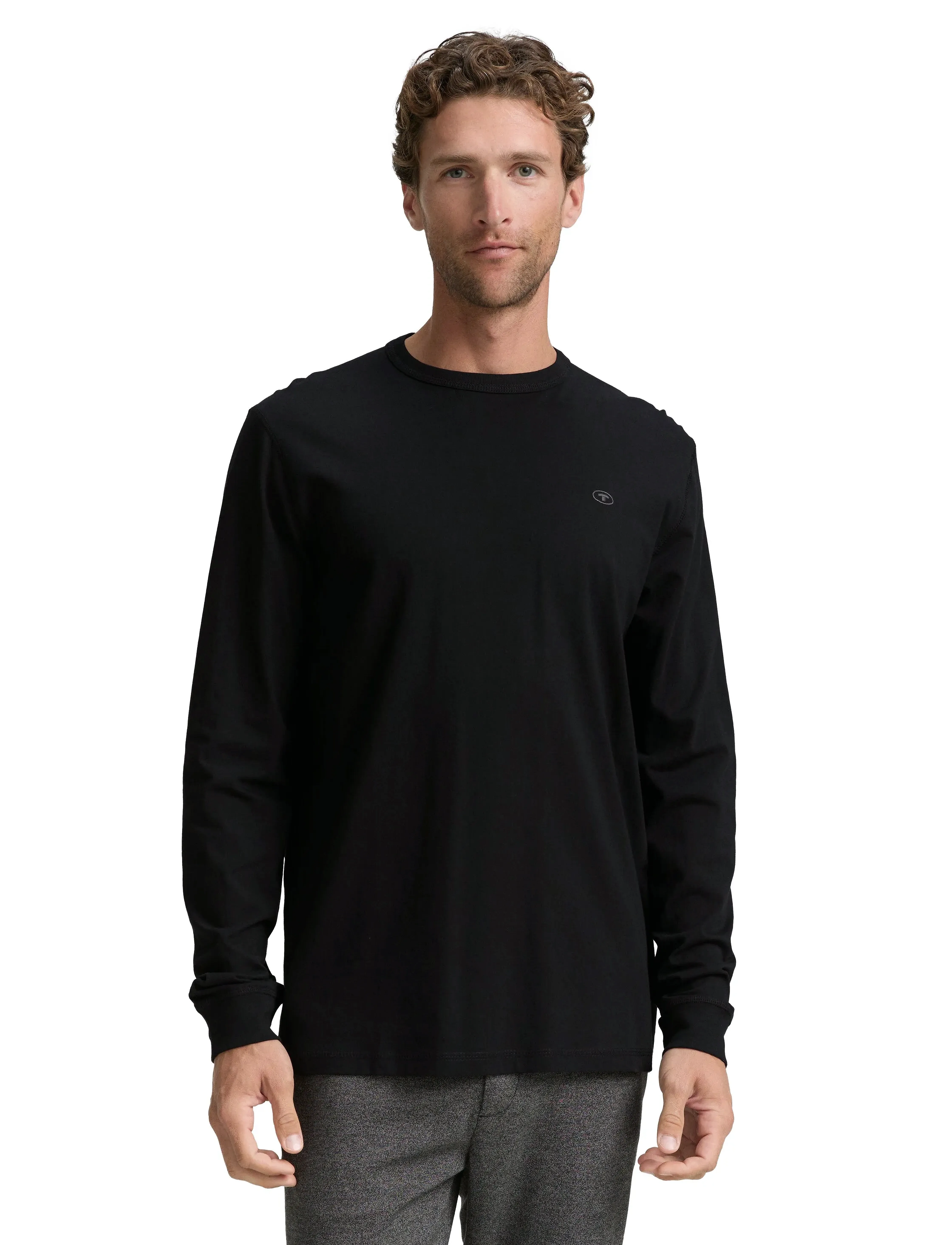 Tom Tailor - basic longsleeve - black - 3