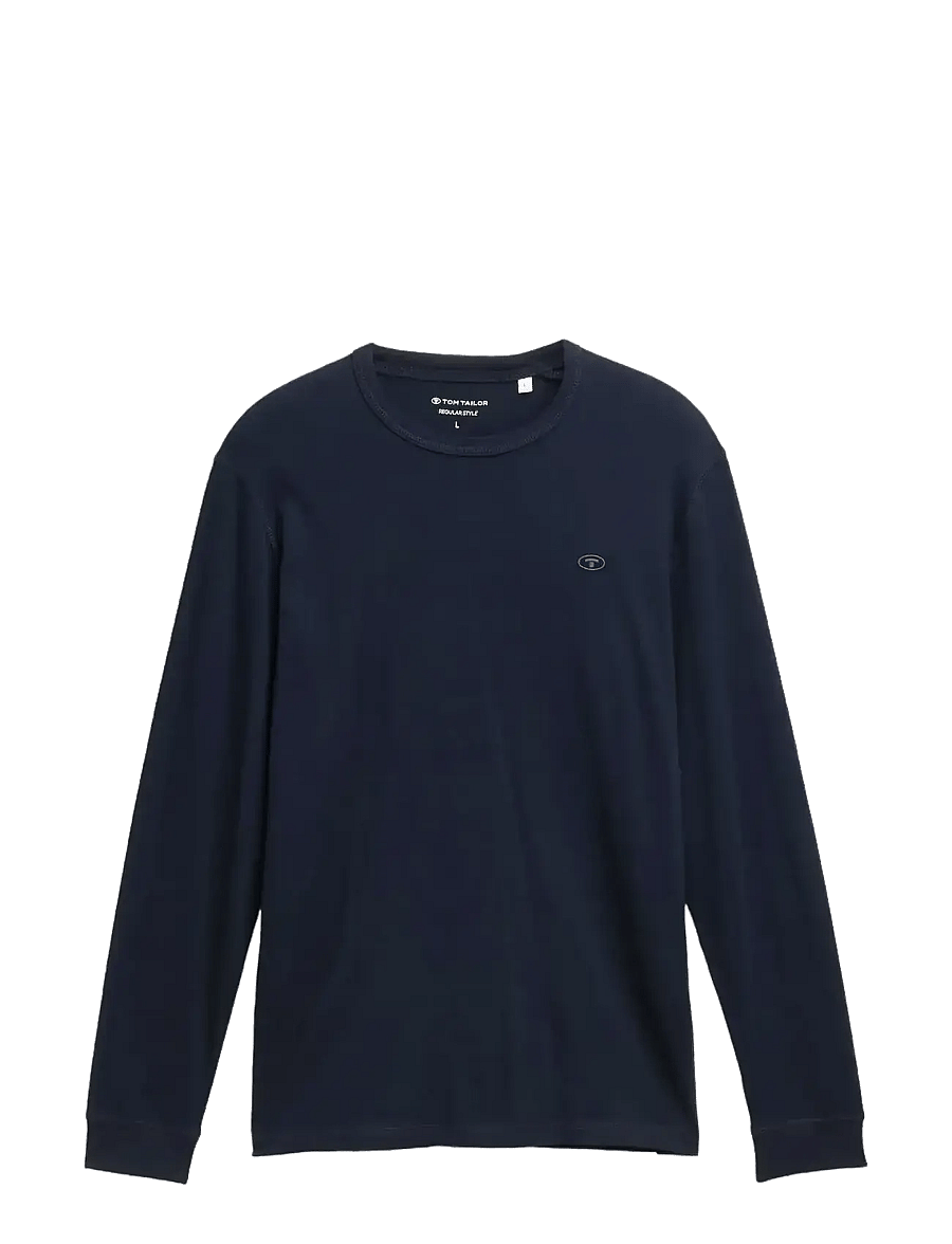 Tom Tailor - basic longsleeve - långärmade t-shirts - sky captain blue - 1