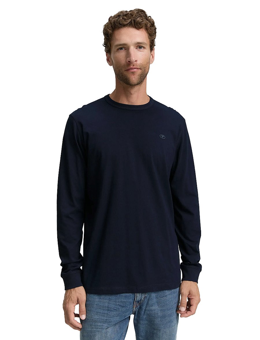 Tom Tailor - basic longsleeve - långärmade t-shirts - sky captain blue - 4