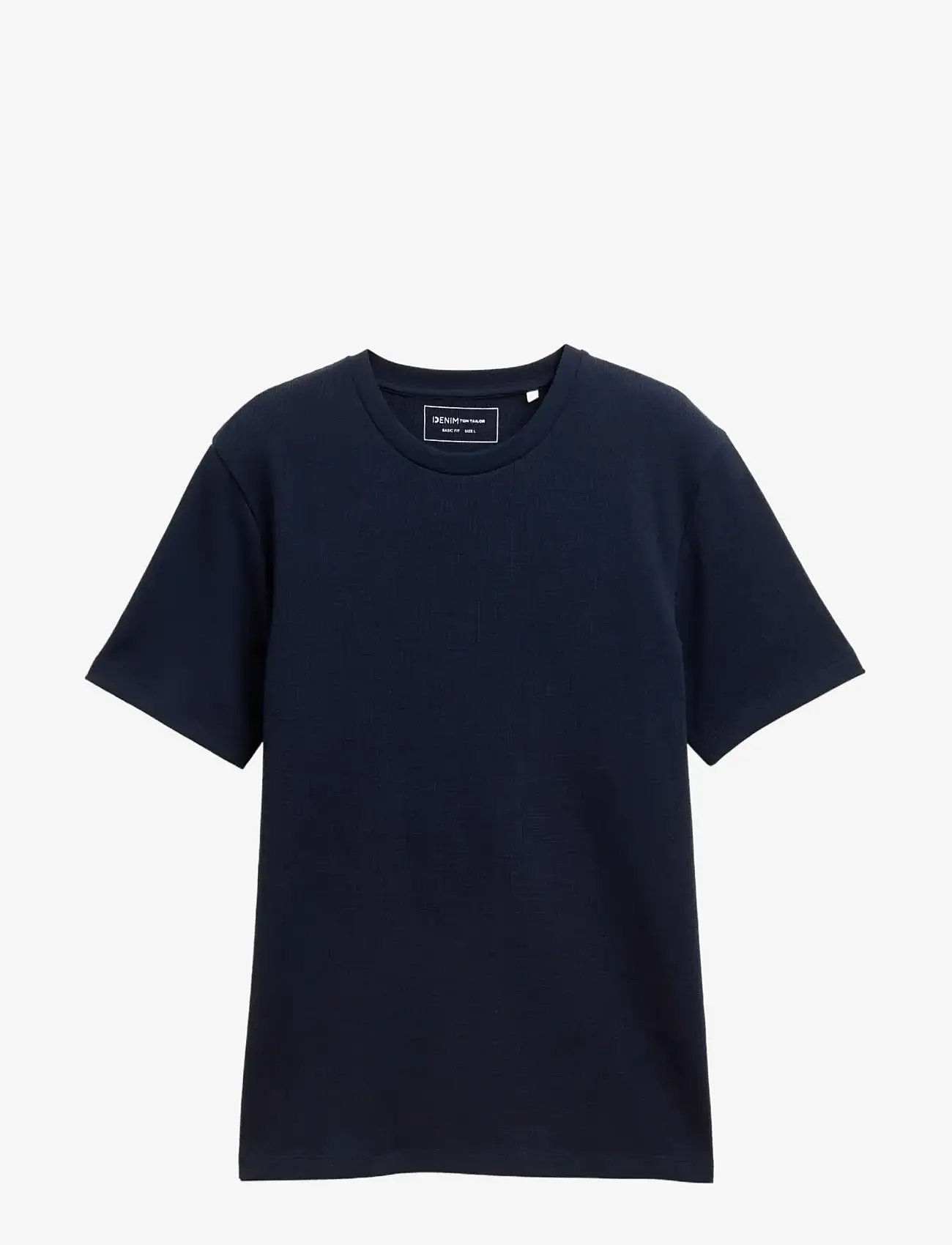 Tom Tailor - structured t-shirt - kurzärmelig - sky captain blue - 1