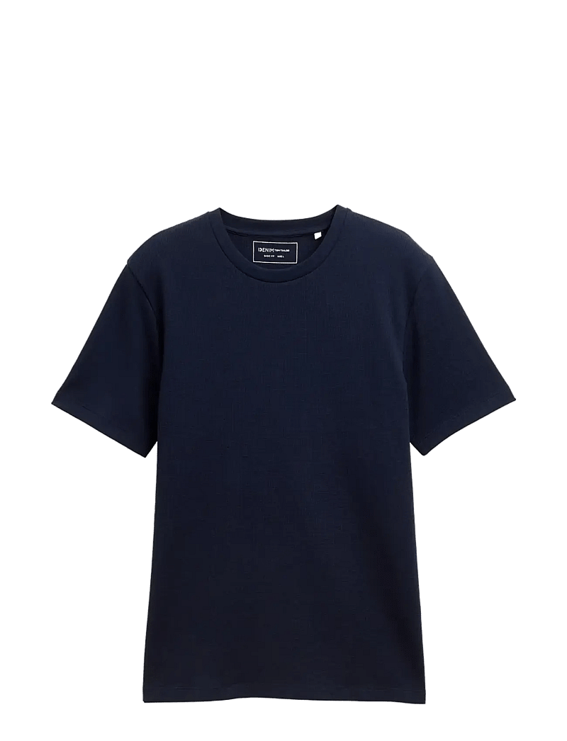 Tom Tailor - structured t-shirt - kurzärmelig - sky captain blue - 1