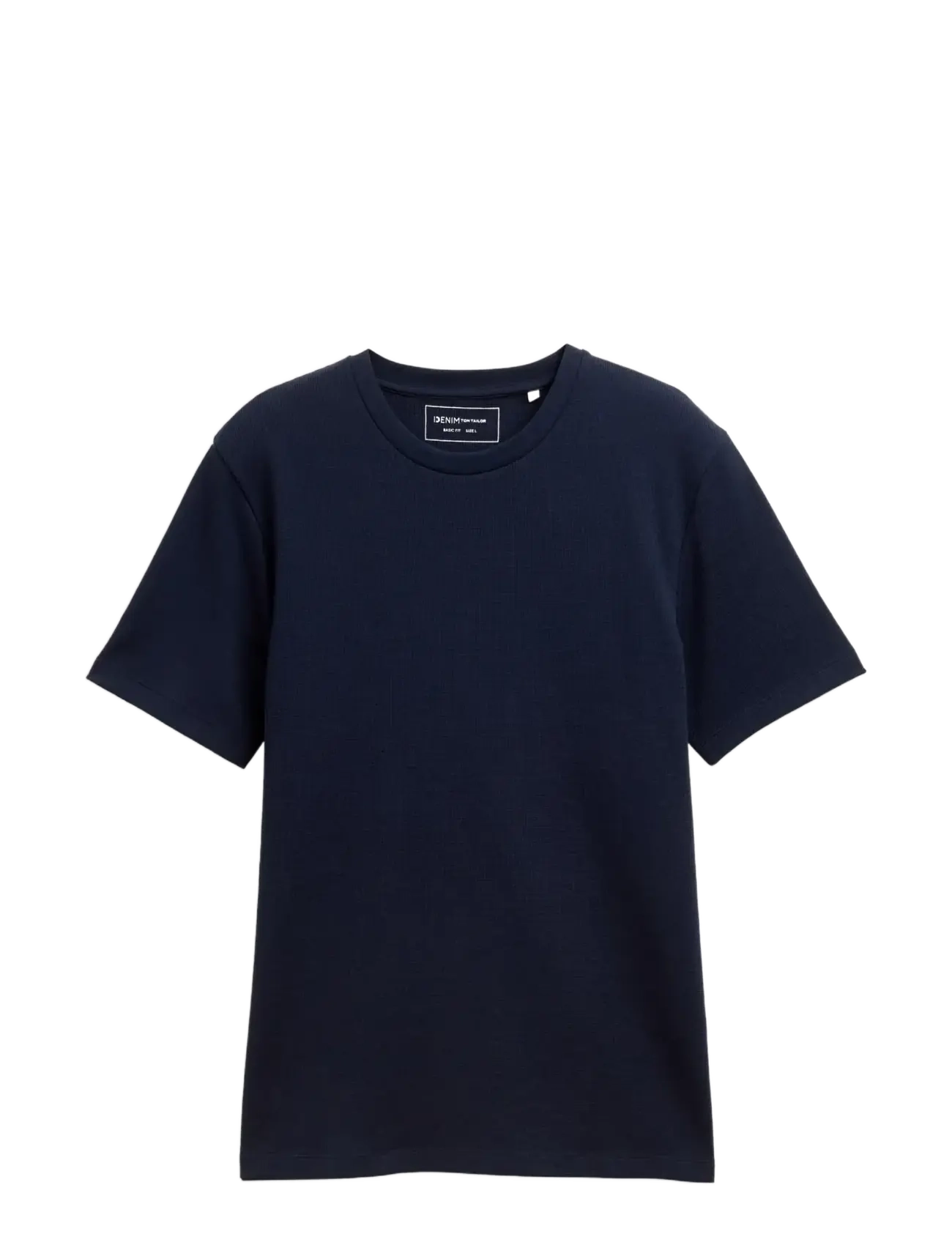 Tom Tailor structured t-shirt - TOM TAILOR - SKY CAPTAIN BLUE / navy