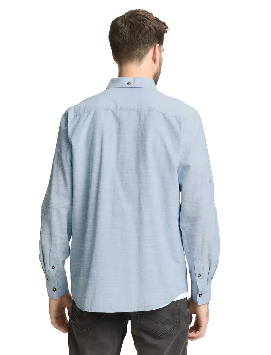 Tom Tailor - structured shirt - casual skjorter - blue petrol structure - 2