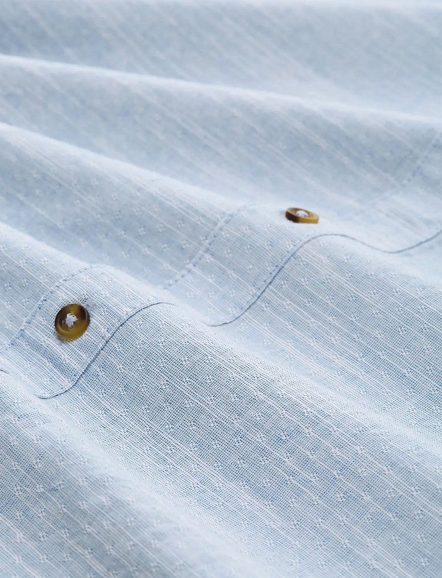 Tom Tailor - structured shirt - casual skjorter - blue petrol structure - 5