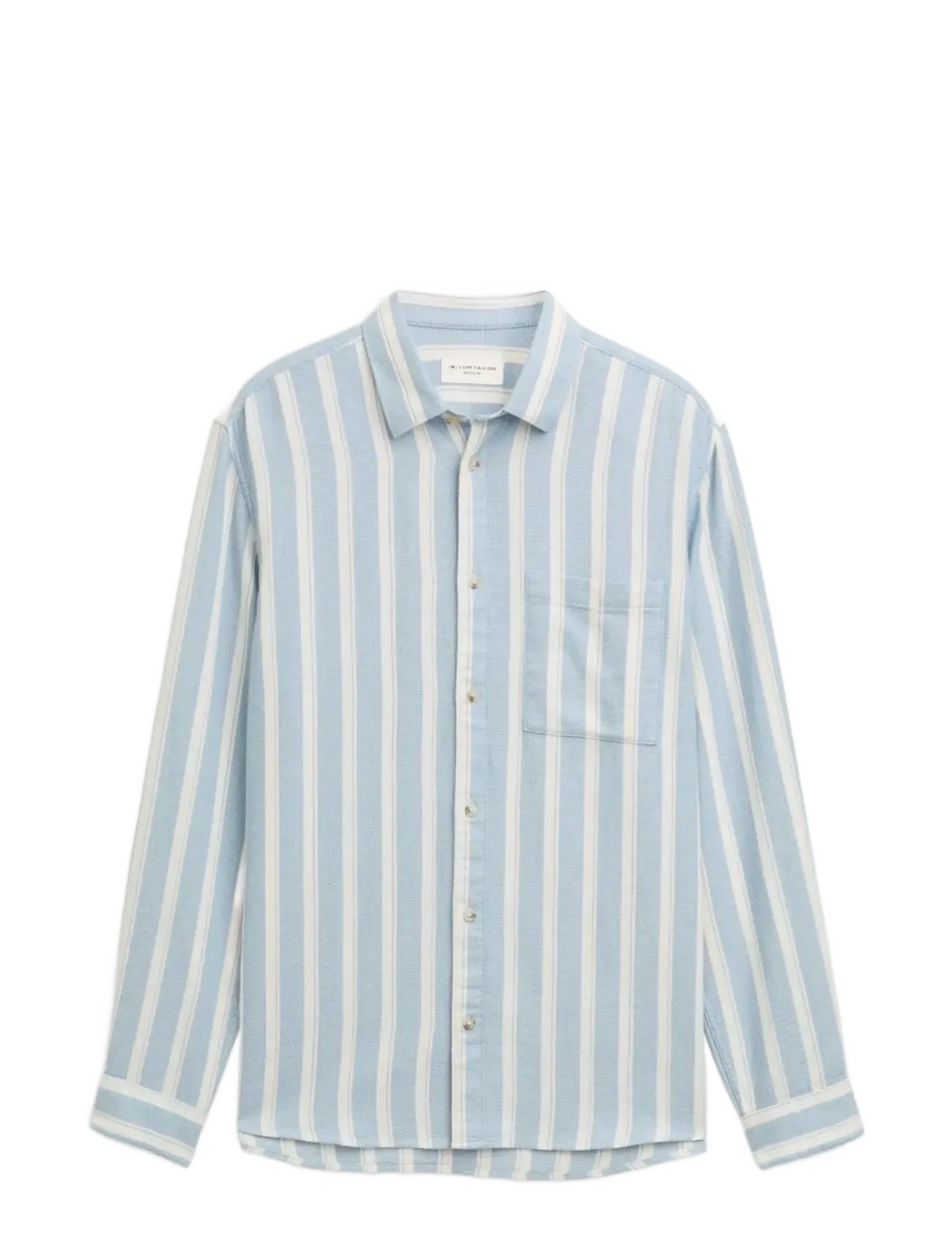 Tom Tailor structured striped shirt - TOM TAILOR - MOUNTAIN BLUE BIG STRIPE / multi