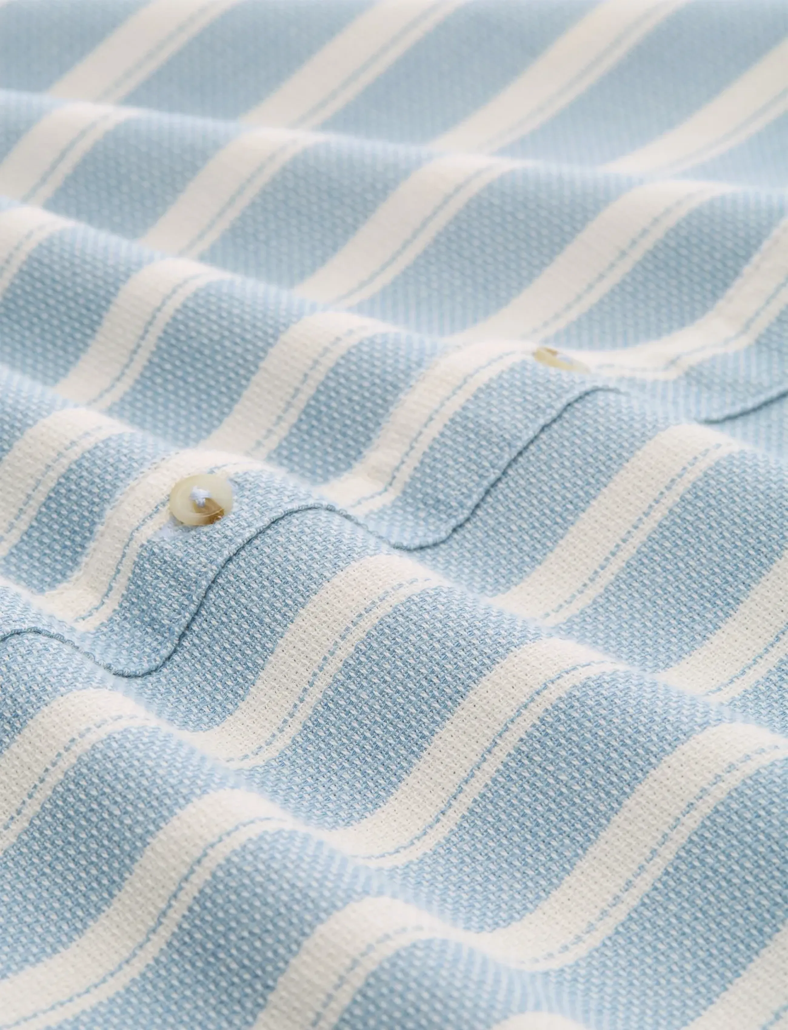 Tom Tailor - structured striped shirt - chemises à rayures - mountain blue big stripe - 5