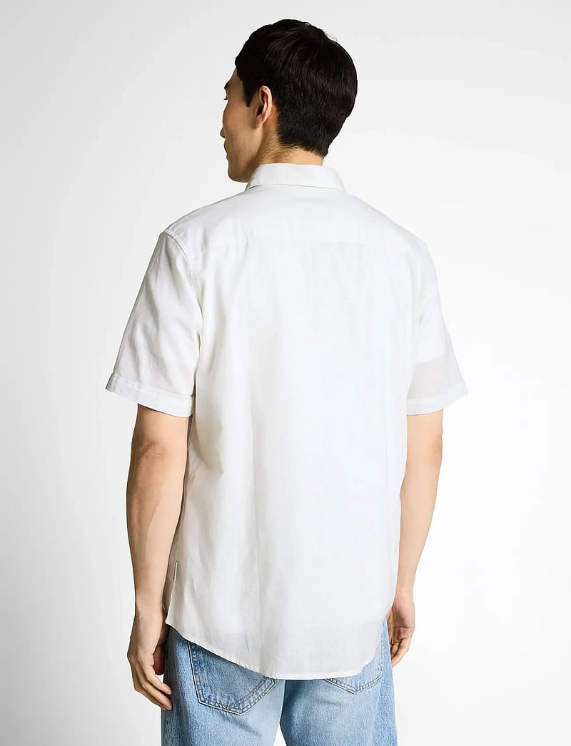 Tom Tailor - cotton linen shirt - hørskjorter - white - 2