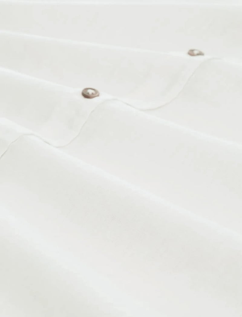 Tom Tailor - cotton linen shirt - hørskjorter - white - 5