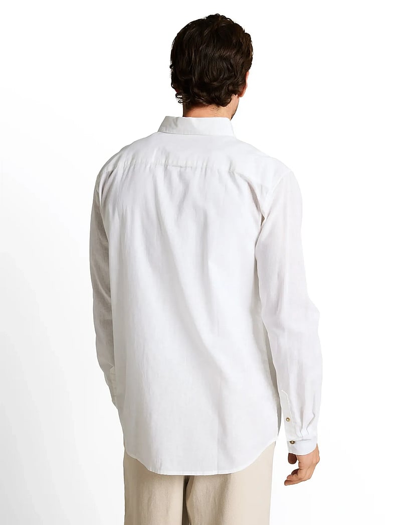 Tom Tailor - cotton linen shirt - leinenhemden - white - 2