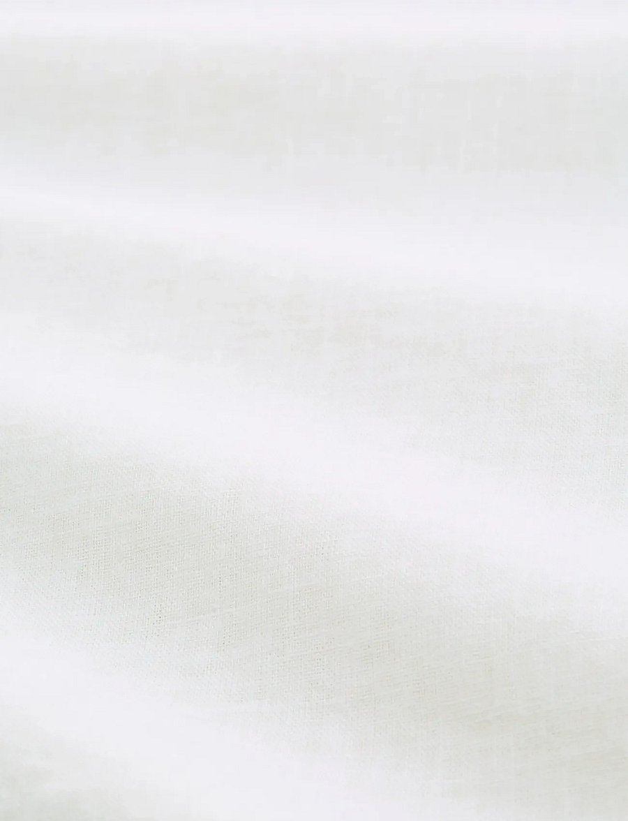 Tom Tailor - cotton linen shirt - hørskjorter - white - 5