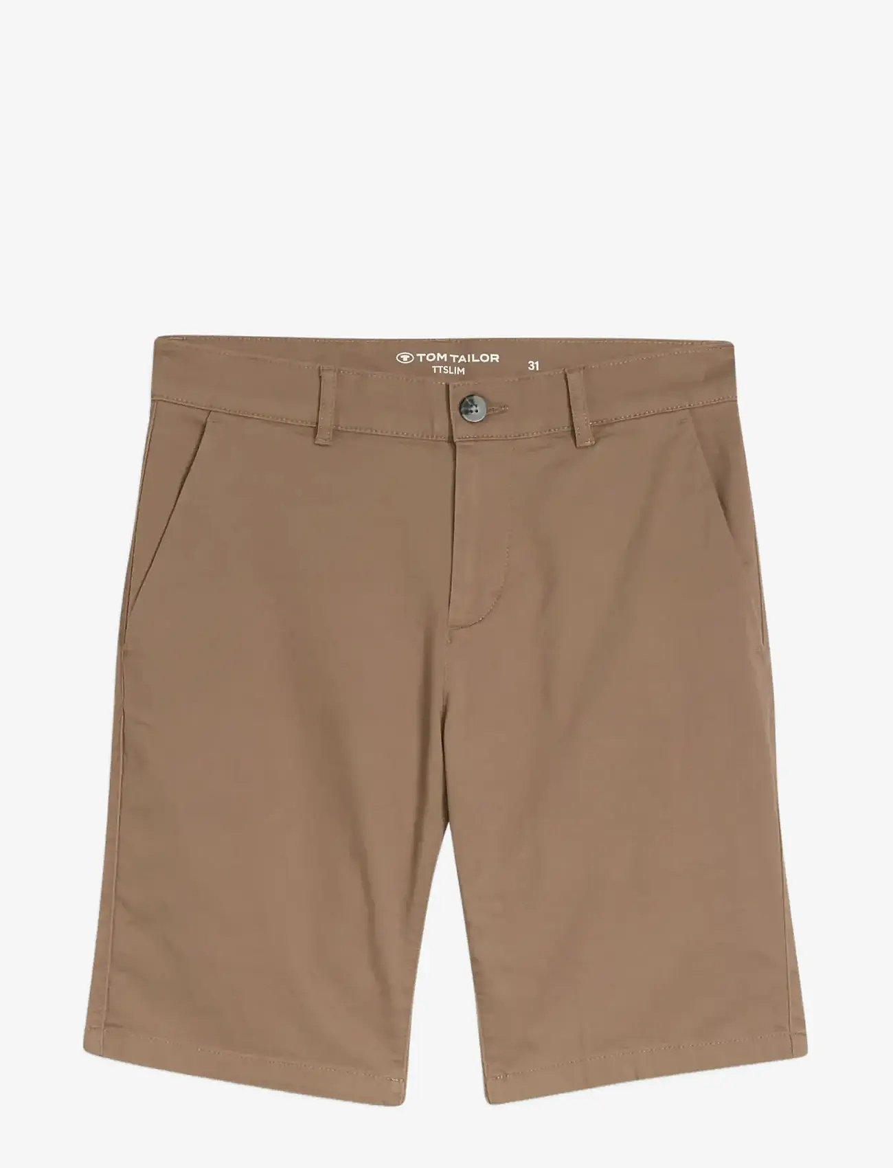 Tom Tailor - slim chino shorts - chinos shorts - caribou beige - 1