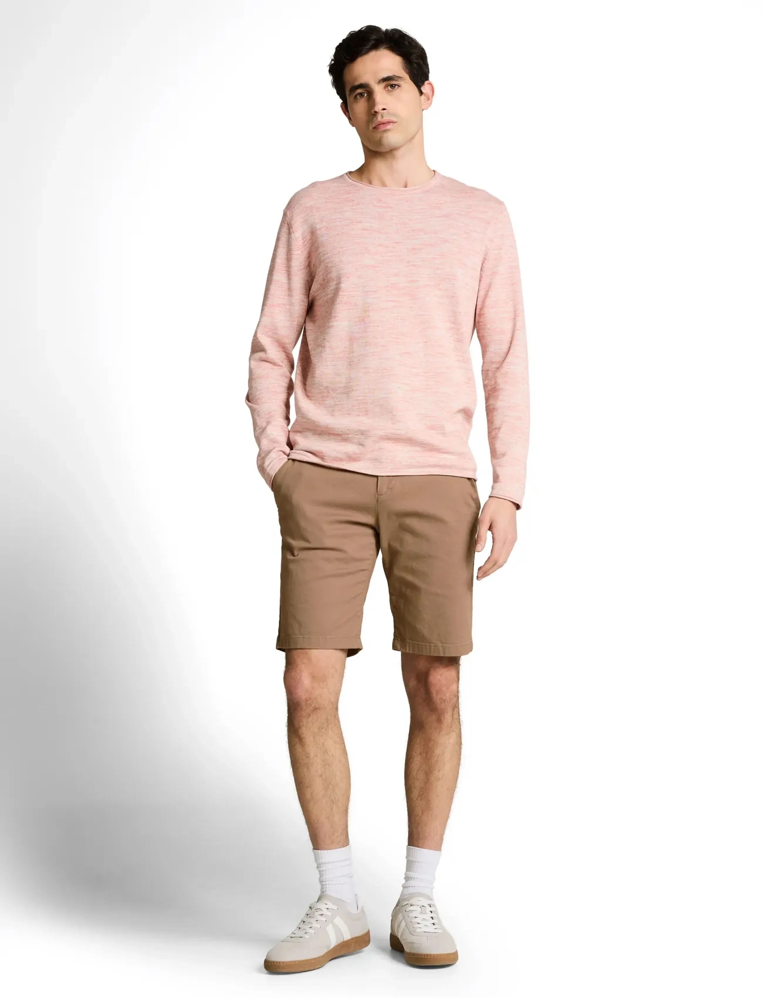 Tom Tailor Slim Chino Shorts, 31, Brown, Shorts > Chinoshorts, Herre