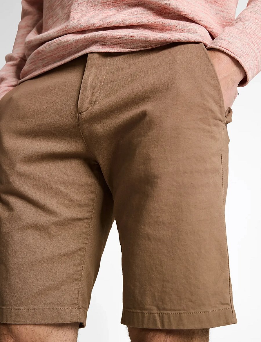 Tom Tailor - slim chino shorts - chinos shorts - caribou beige - 4