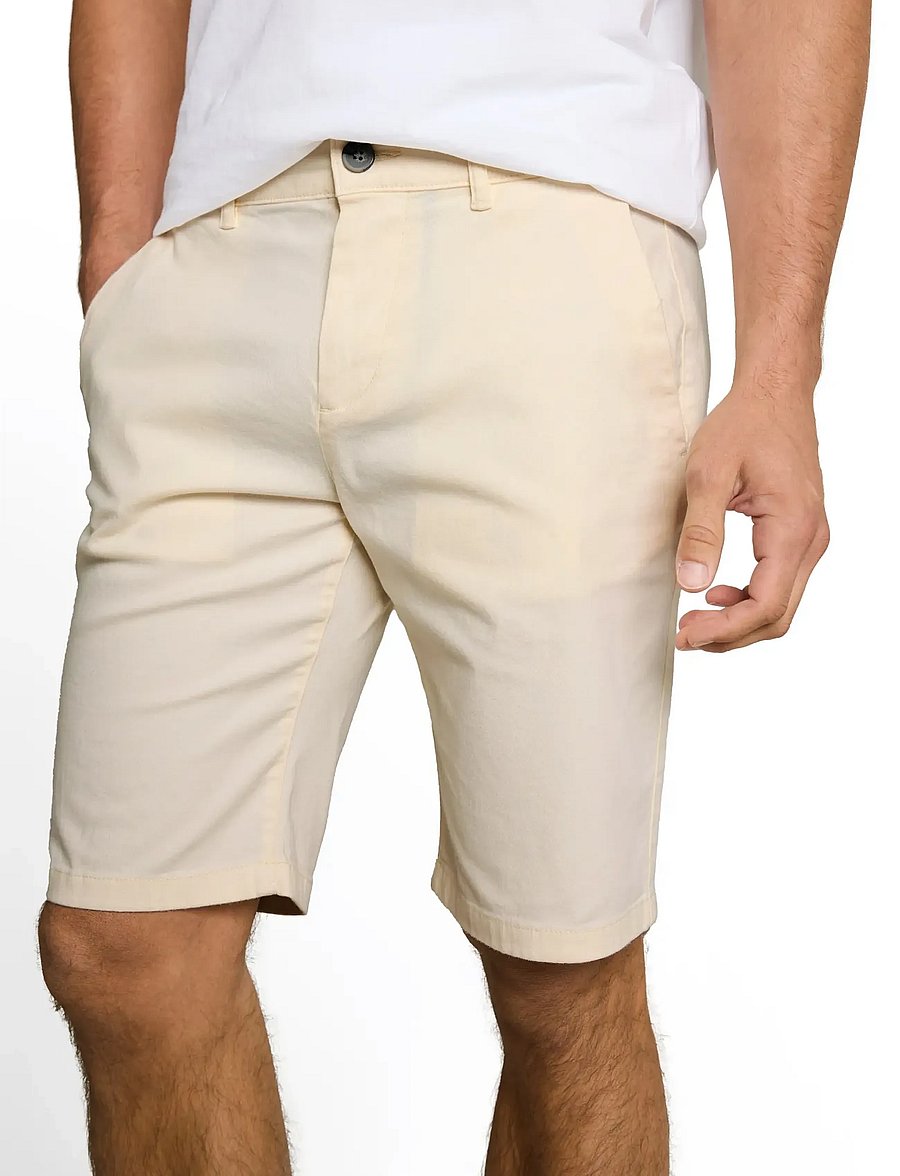Tom Tailor - slim chino shorts - chinos shorts - gardenia white - 4