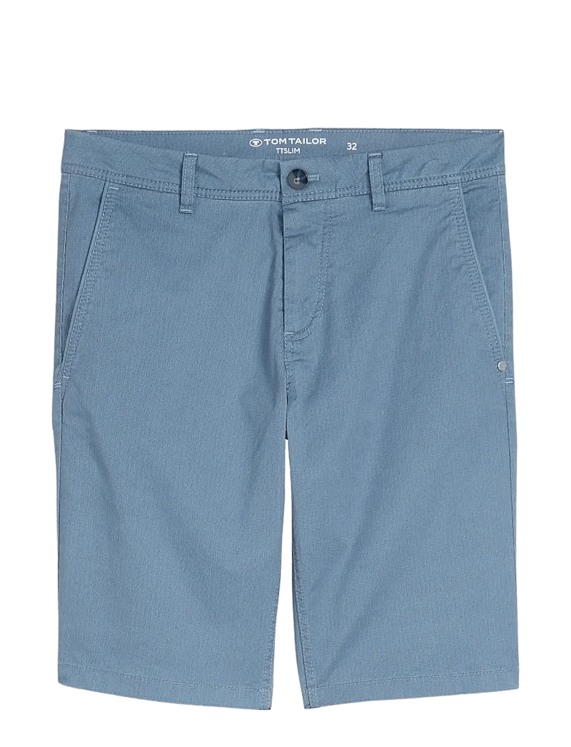 Tom Tailor - slim printed chino shorts - chinos shorts - blue mini geometric print - 1