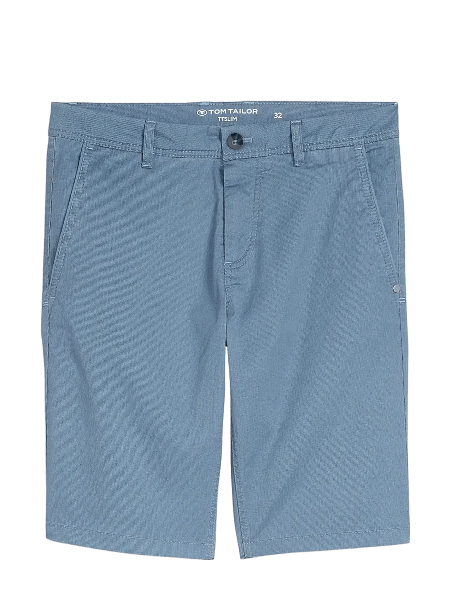 Tom Tailor - slim printed chino shorts - chino lühikesed püksid - blue mini geometric print - 1