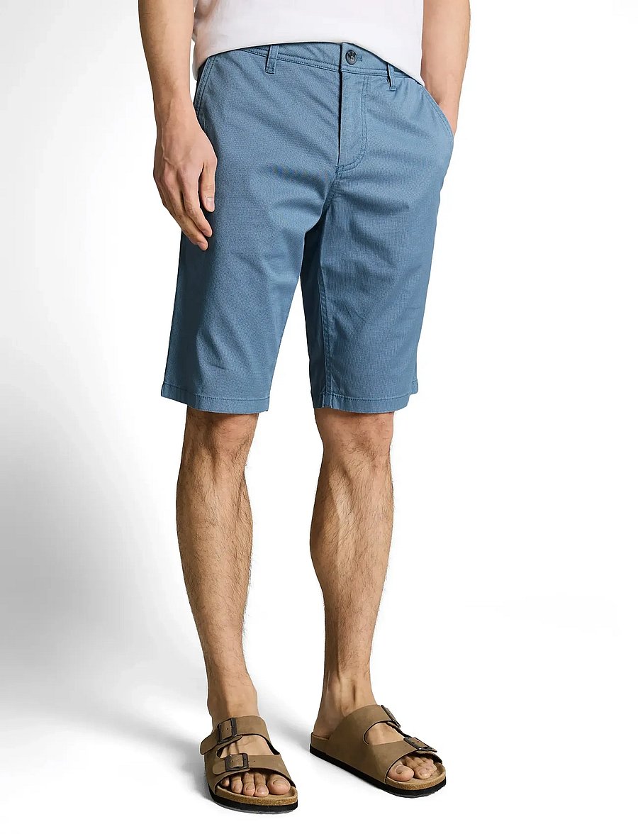 Tom Tailor - slim printed chino shorts - chino lühikesed püksid - blue mini geometric print - 3