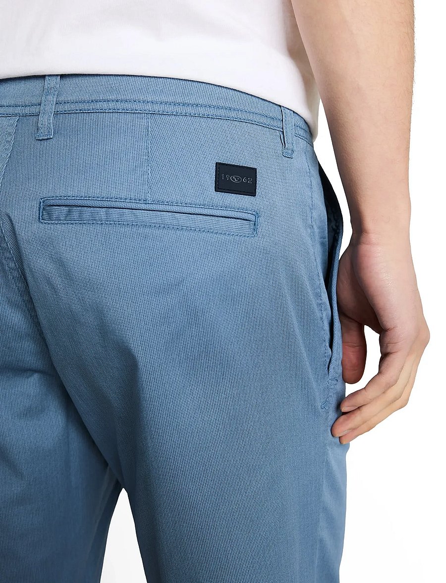 Tom Tailor - slim printed chino shorts - chino lühikesed püksid - blue mini geometric print - 4