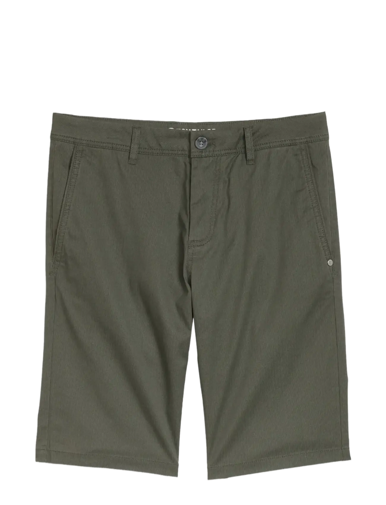 Tom Tailor slim printed chino shorts - Shortsit - KHAKI MINI GEOMETRIC PRINT / khaki/green