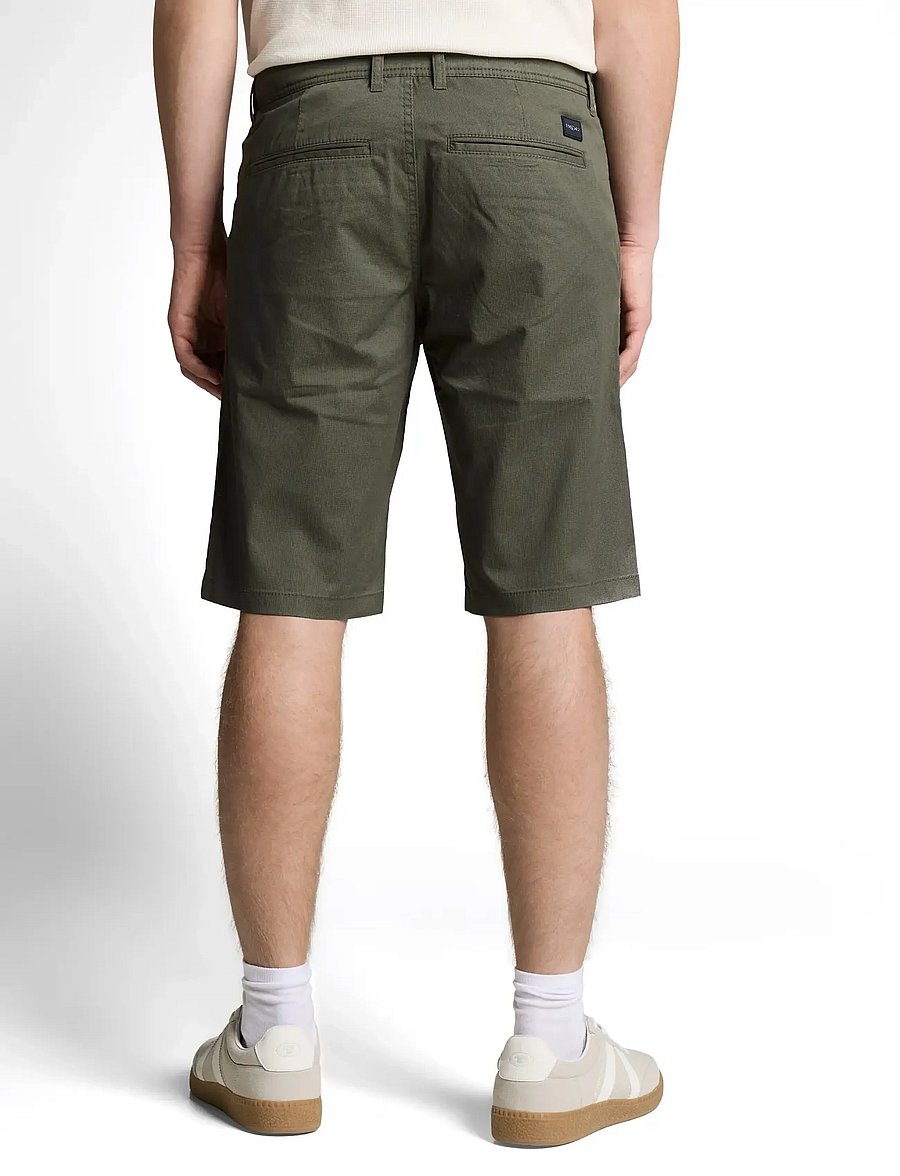 Tom Tailor - slim printed chino shorts - chino lühikesed püksid - khaki mini geometric print - 2