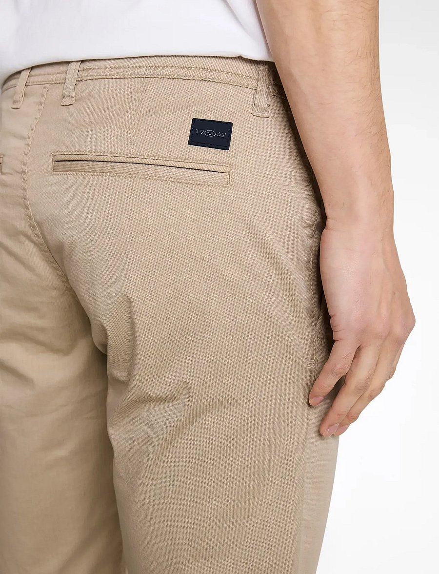 Tom Tailor - slim printed chino shorts - chinos shorts - beige mini geometric print - 4