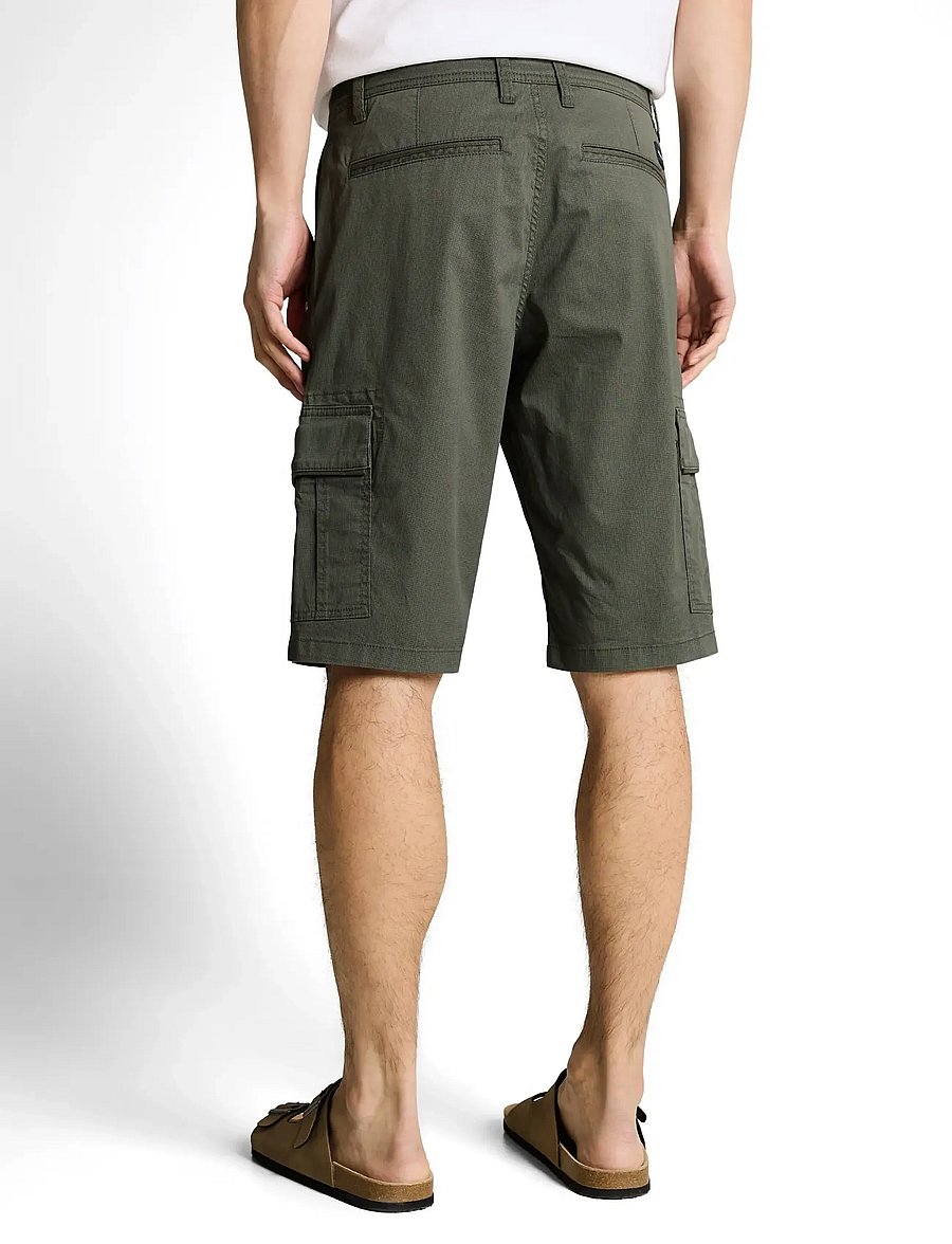 Tom Tailor - regular printed cargo short - cargo shorts - khaki mini geometric print - 2