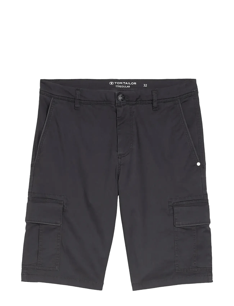 Tom Tailor - regular printed cargo short - lühikesed kargopüksid - grey mini geometric print - 1