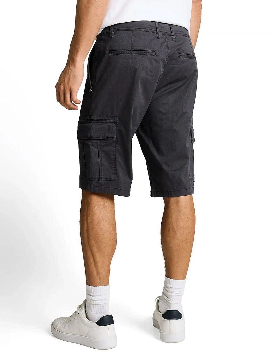 Tom Tailor - regular printed cargo short - lühikesed kargopüksid - grey mini geometric print - 2