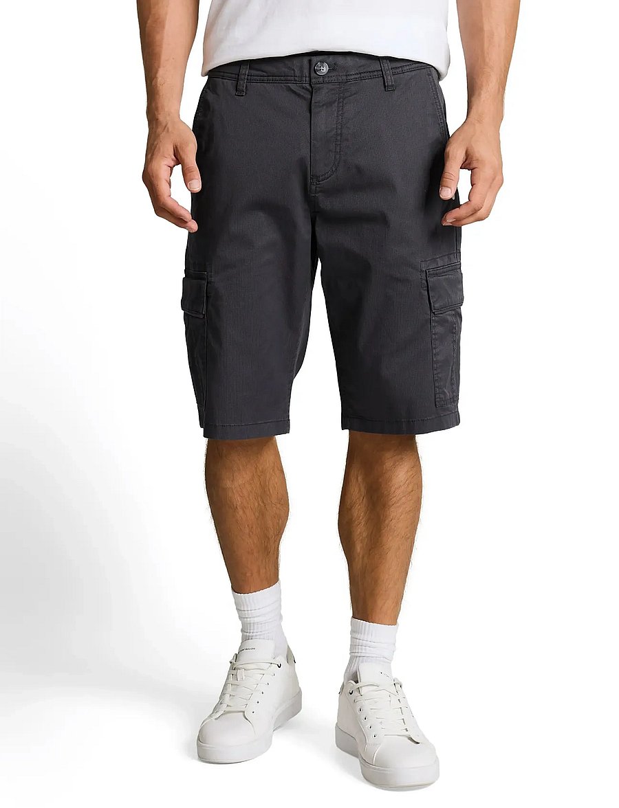 Tom Tailor - regular printed cargo short - lühikesed kargopüksid - grey mini geometric print - 3