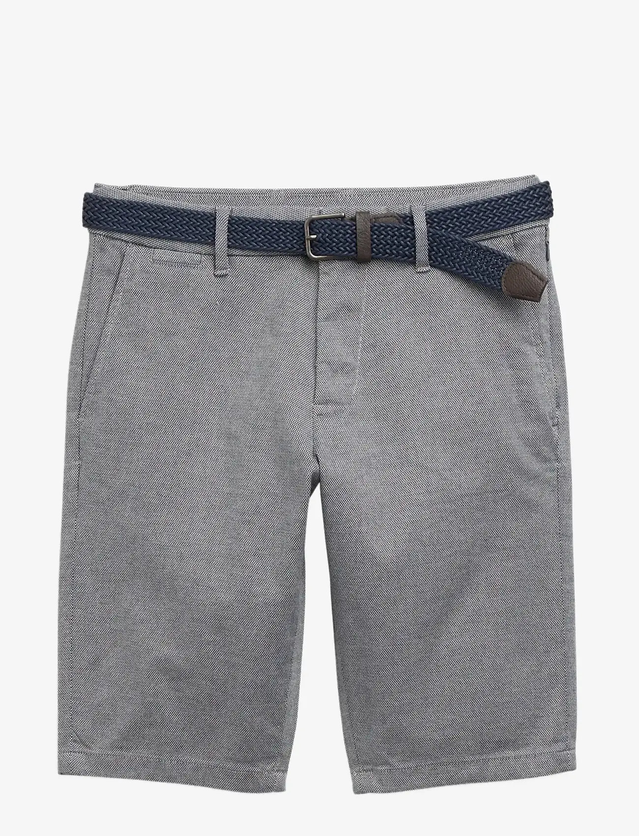 Tom Tailor - traveler slim chino shorts - chinos shorts - white navy zig zag structure - 1
