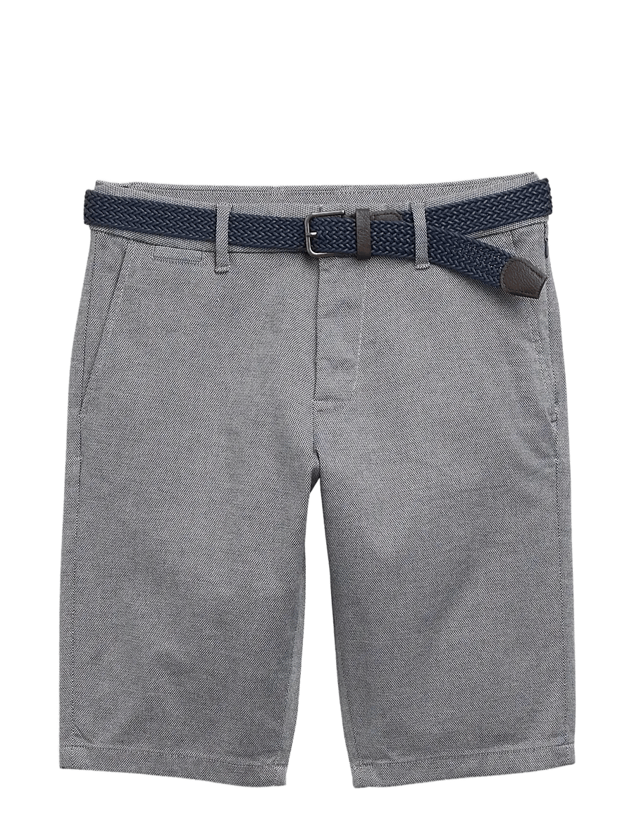 Tom Tailor - traveler slim chino shorts - lühikesed chino-püksid - white navy zig zag structure - 1