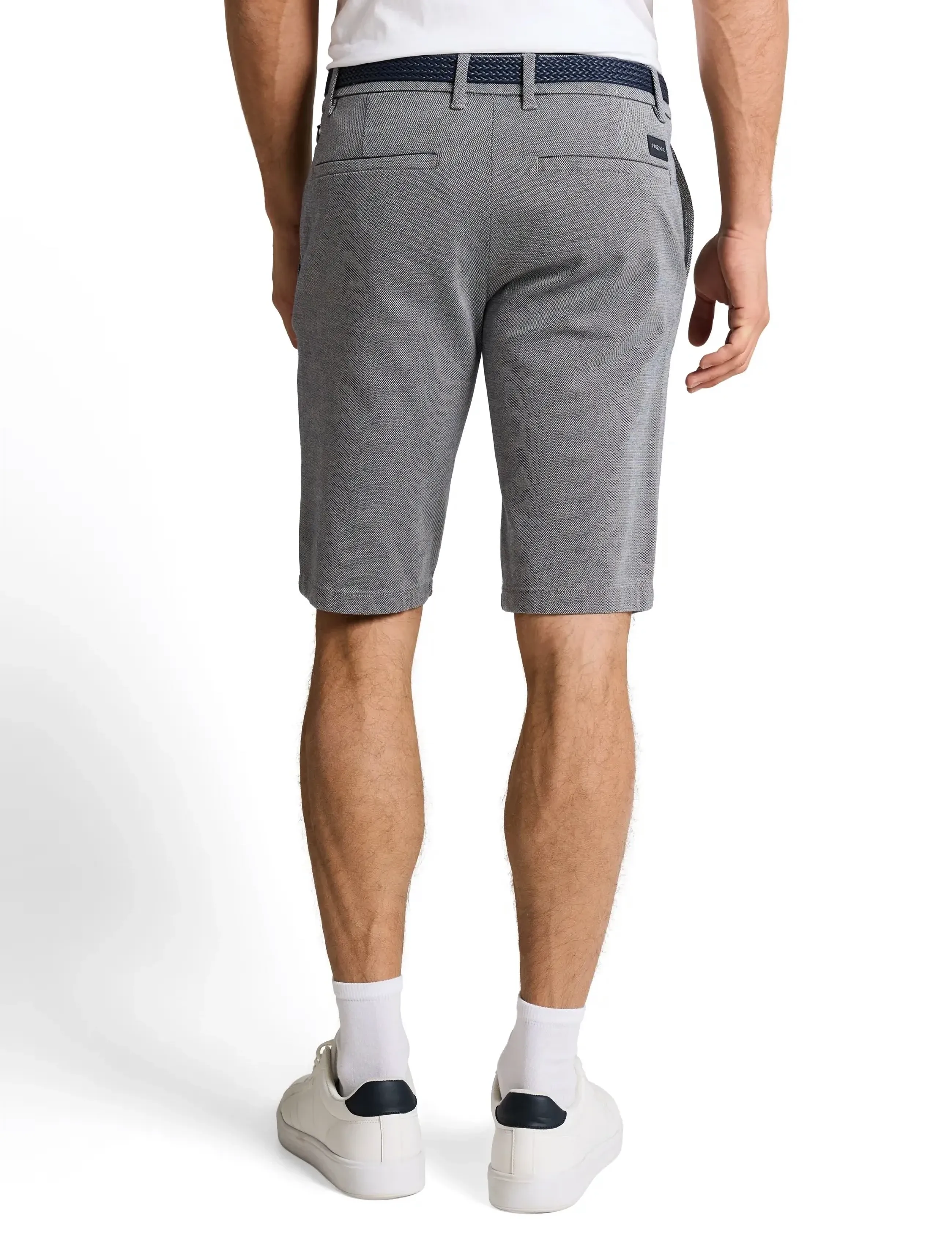 Tom Tailor - traveler slim chino shorts - chinos shorts - white navy zig zag structure - 2