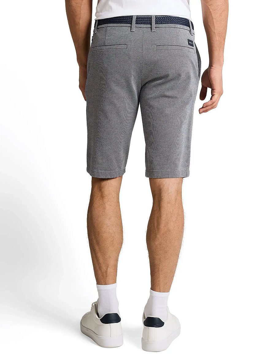 Tom Tailor - traveler slim chino shorts - lühikesed chino-püksid - white navy zig zag structure - 2