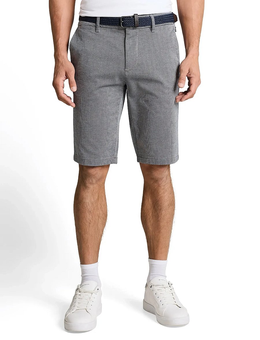Tom Tailor - traveler slim chino shorts - lühikesed chino-püksid - white navy zig zag structure - 3