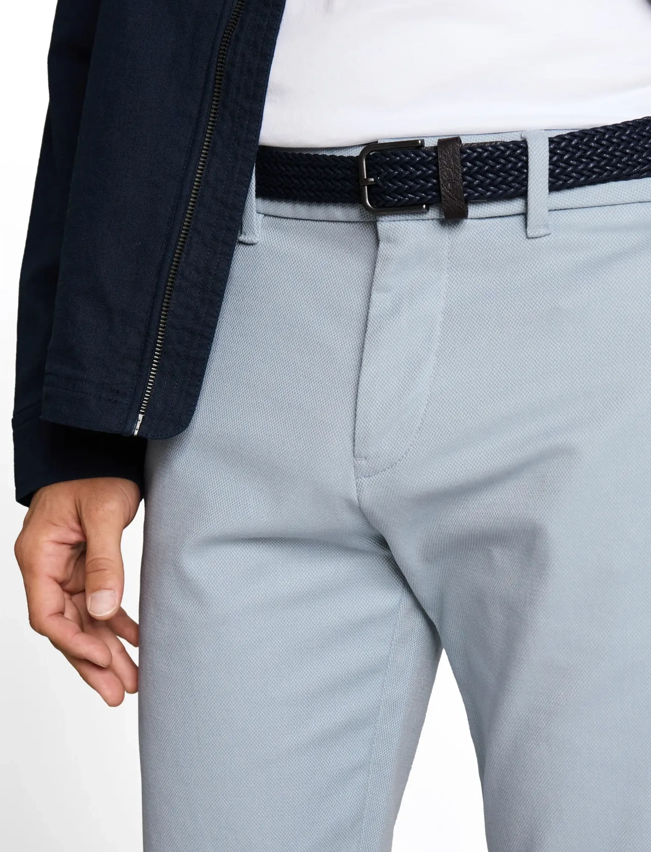 Tom Tailor - traveler slim chino shorts - chino lühikesed püksid - blue white zigzag structure - 4