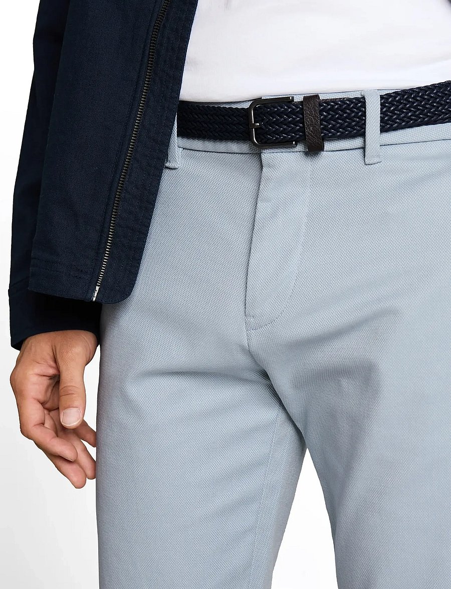 Tom Tailor - traveler slim chino shorts - chinos shorts - blue white zigzag structure - 4