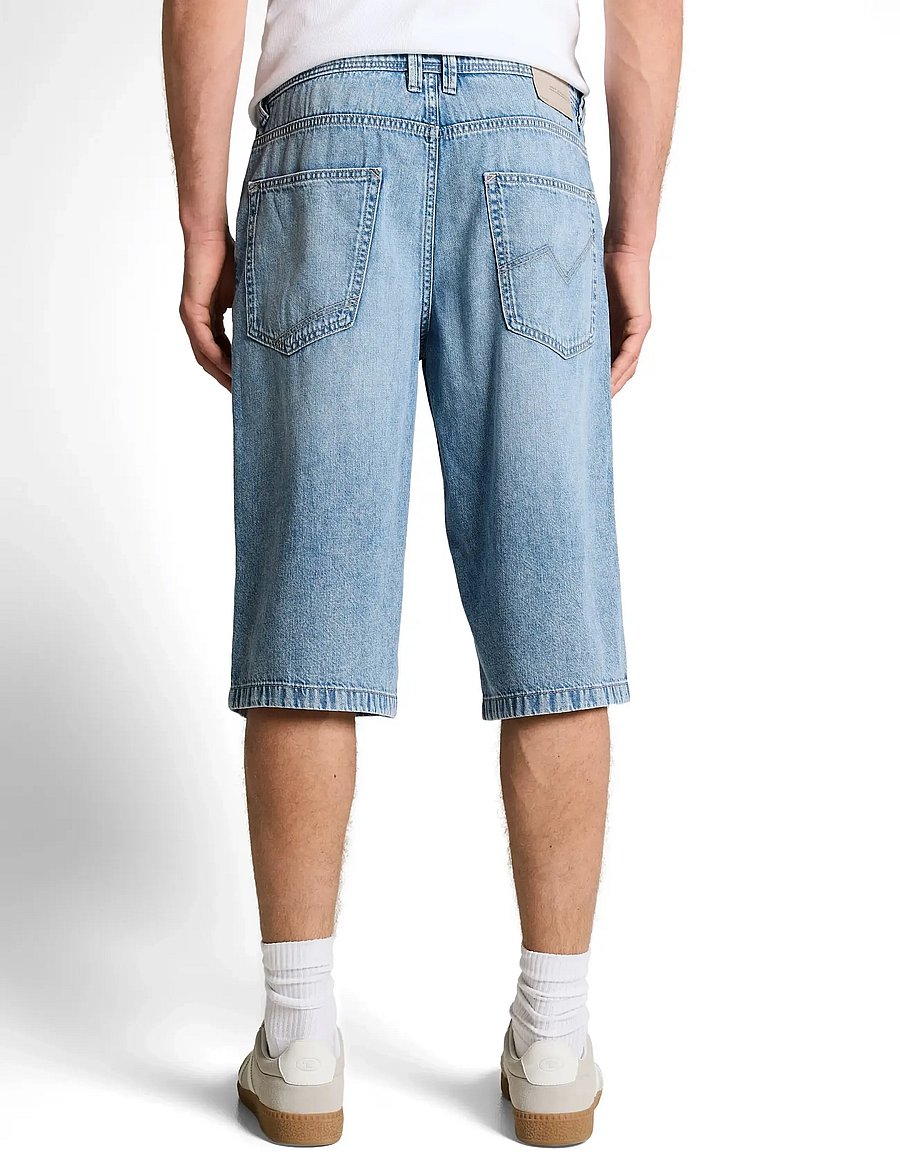 Tom Tailor - TTWAYLEN RELAXED JORTS - jeansshorts - used light stone blue denim - 2