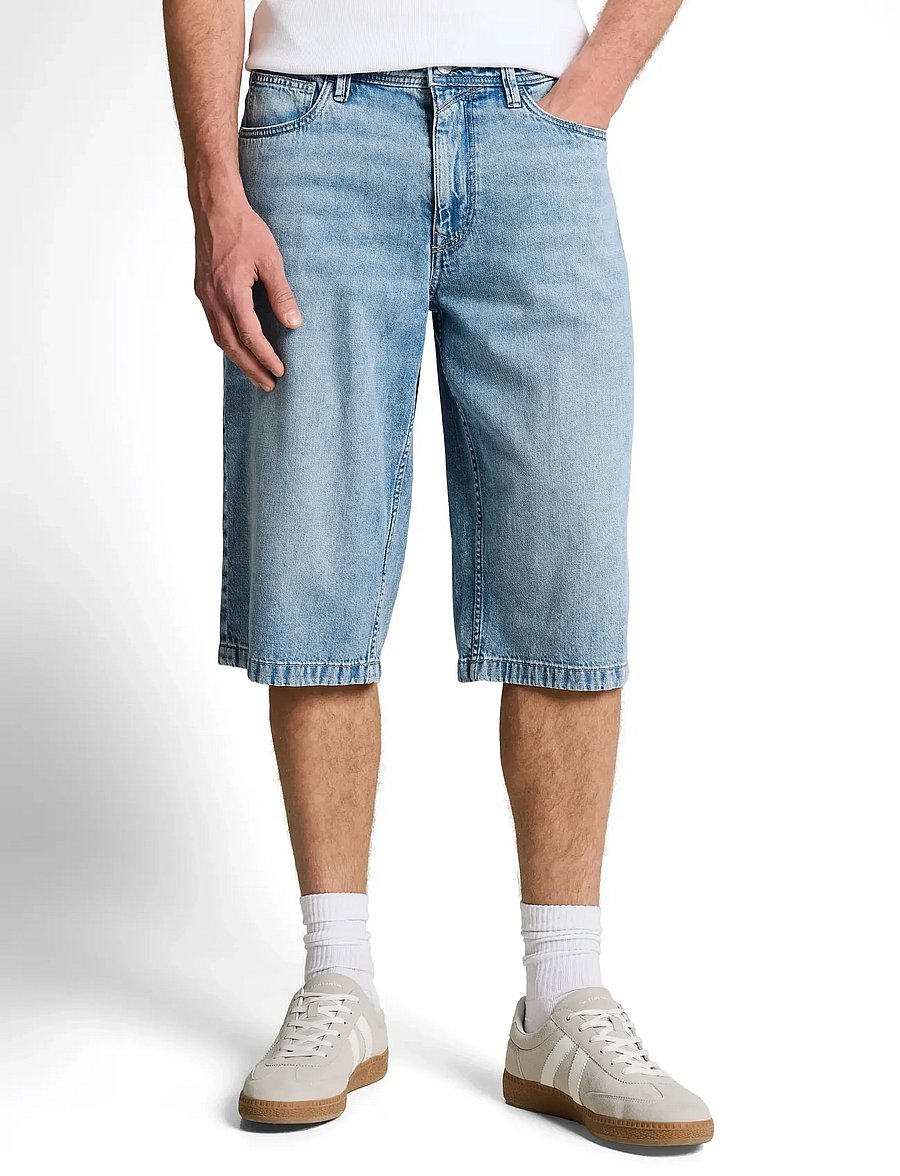 Tom Tailor - TTWAYLEN RELAXED JORTS - jeansshorts - used light stone blue denim - 3