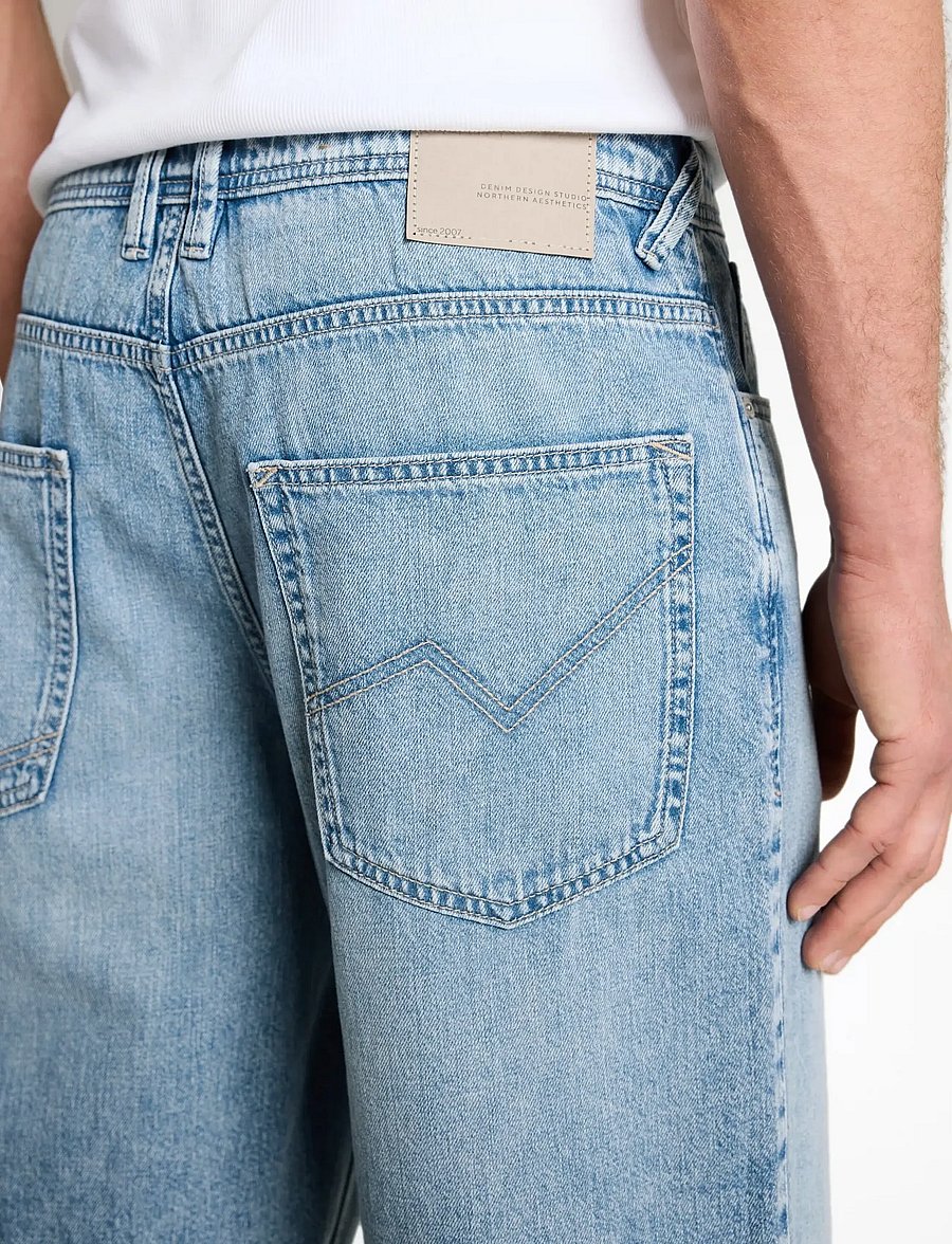 Tom Tailor - TTWAYLEN RELAXED JORTS - jeansshorts - used light stone blue denim - 4