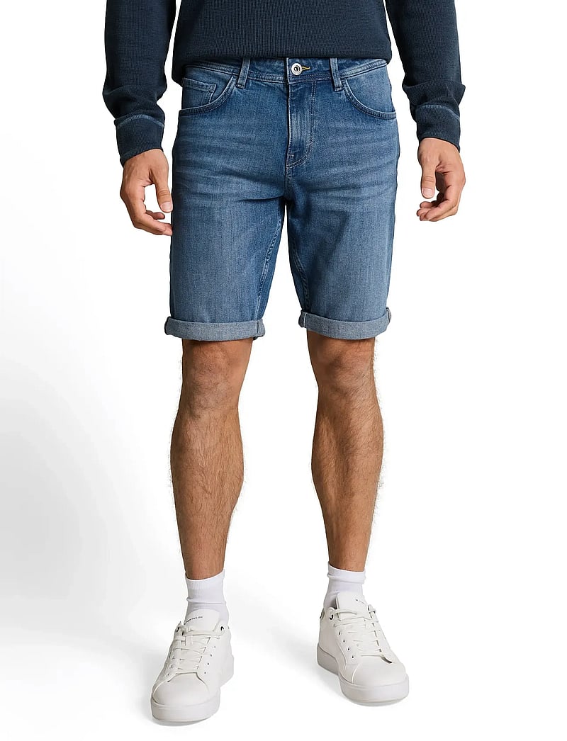 Tom Tailor - TTJOSH REGULAR SHORTS - jeans shorts - mid stone bright blue denim - 3