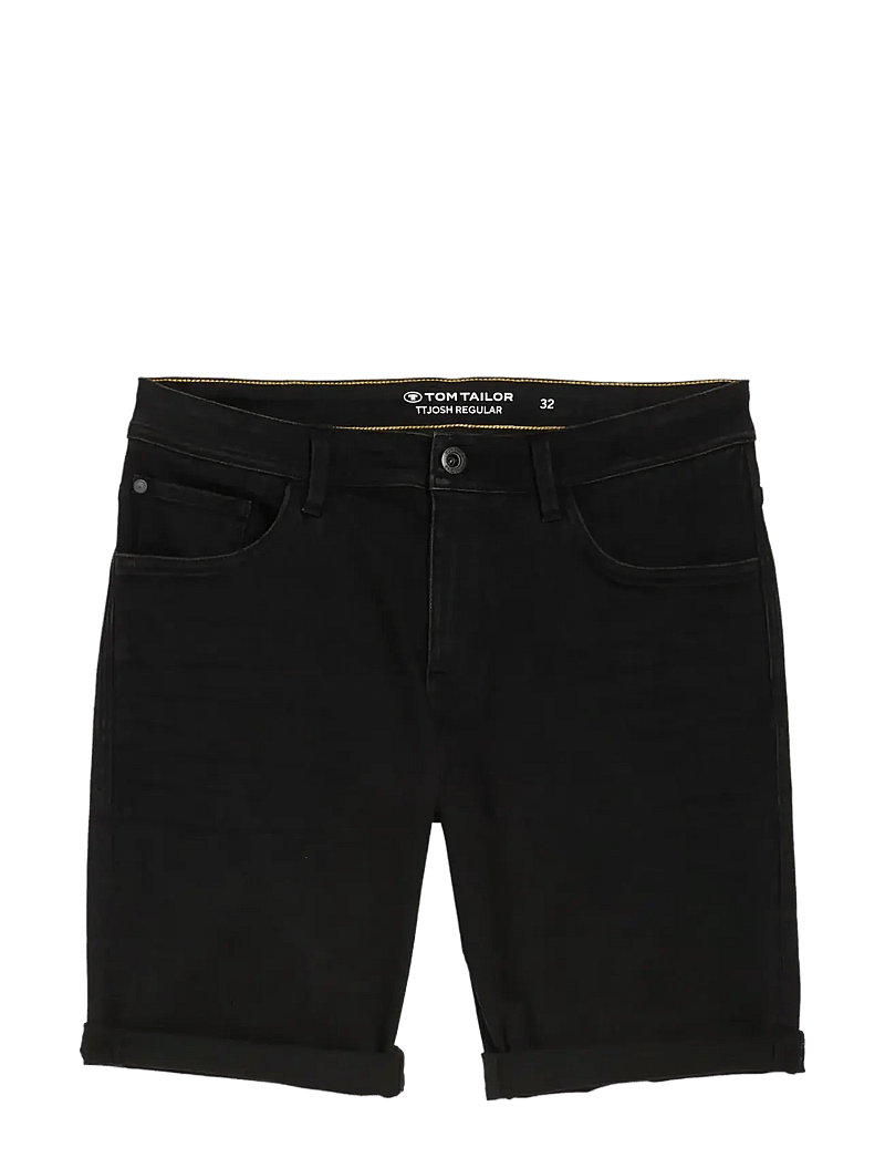 Tom Tailor - TTJOSH REGULAR SHORTS - jorts - black black denim - 1