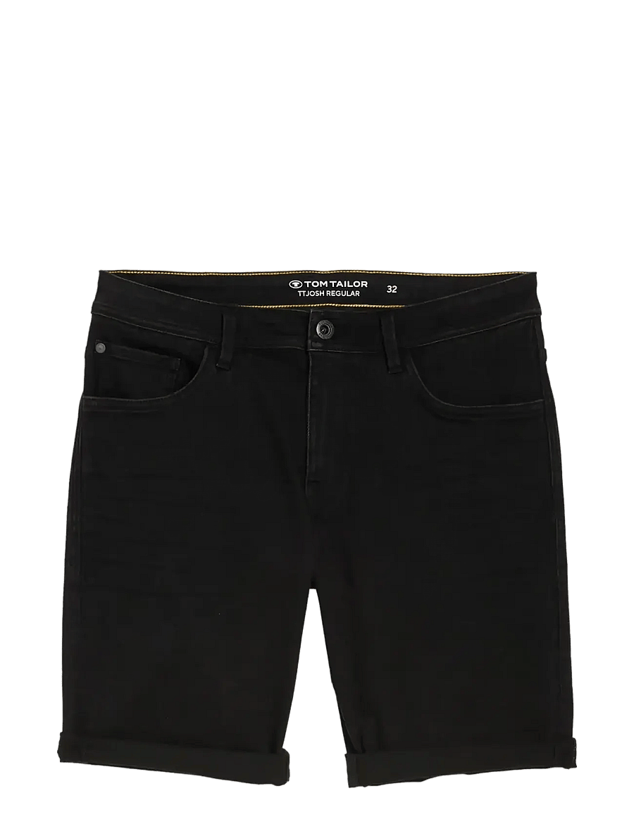 Tom Tailor - TTJOSH REGULAR SHORTS - jorts - black black denim - 1