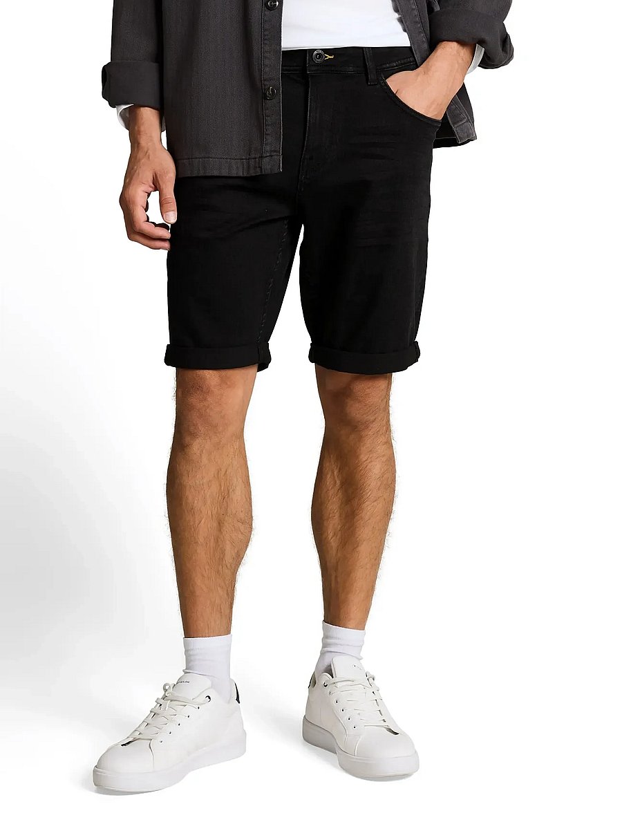 Tom Tailor - TTJOSH REGULAR SHORTS - jorts - black black denim - 3