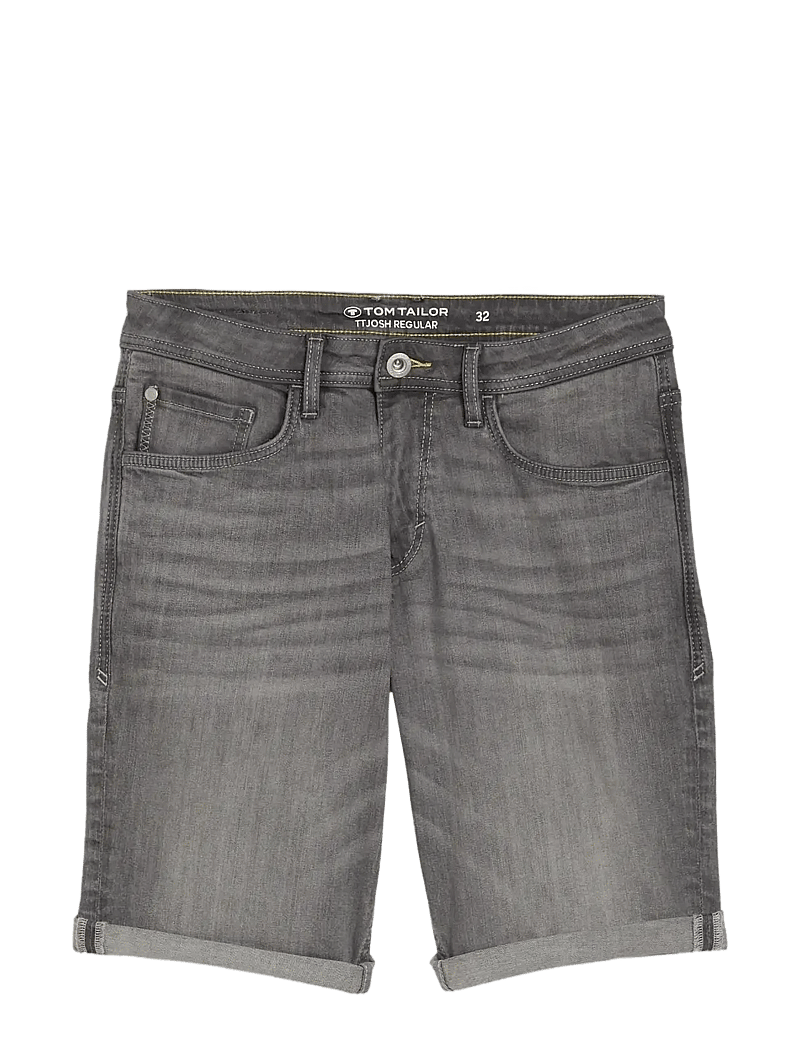 Tom Tailor - TTJOSH REGULAR SHORTS - jorts - grey denim - 1