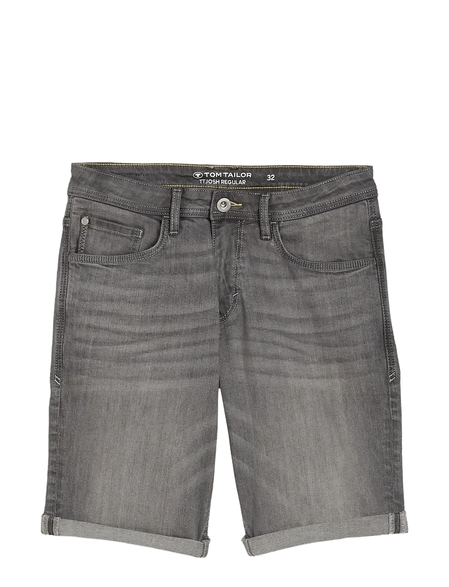 Tom Tailor - TTJOSH REGULAR SHORTS - jorts - grey denim - 1