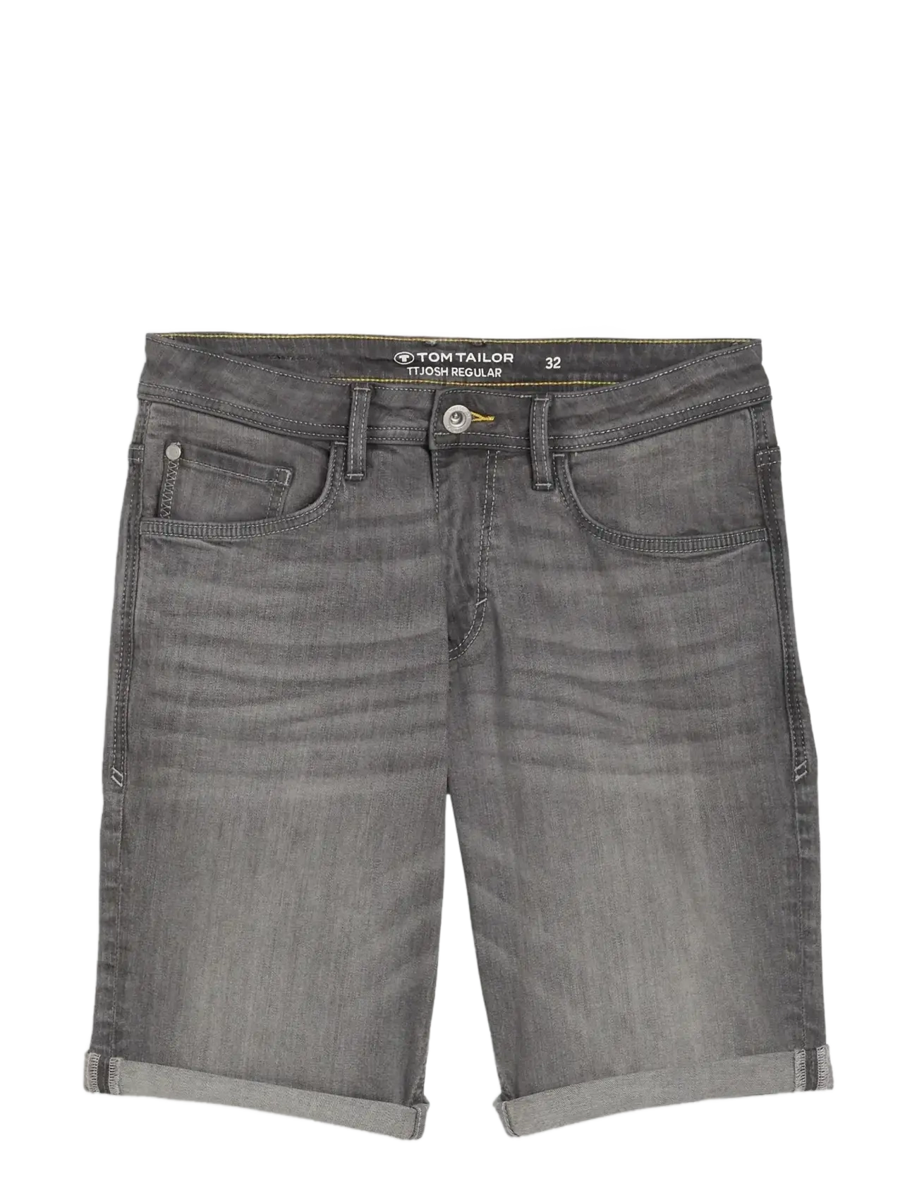 Tom Tailor TTJOSH REGULAR SHORTS - Kläder - GREY DENIM / grey