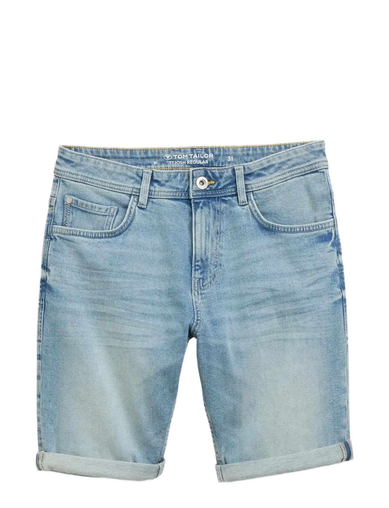 Tom Tailor TTJOSH REGULAR SHORTS - Shortsit - LIGHT STONE BLUE DENIM / blue